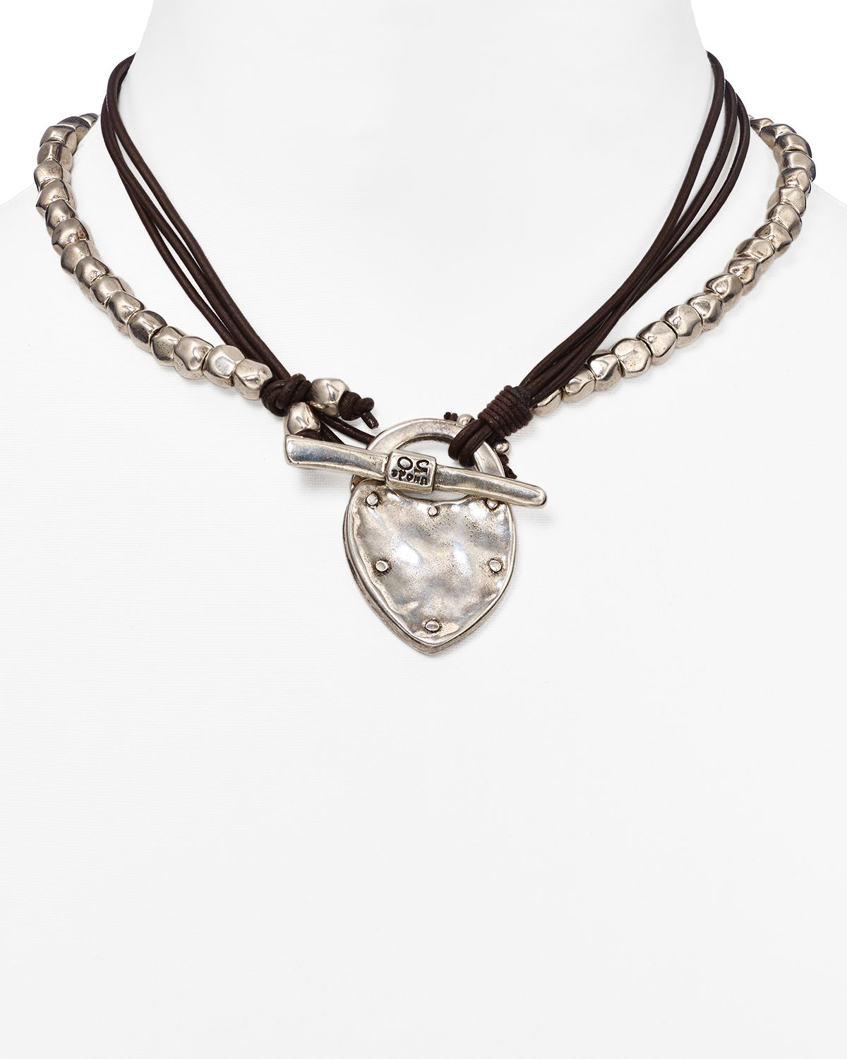 Uno de 50 The Secret Pendant Necklace 14 in Silver Lyst