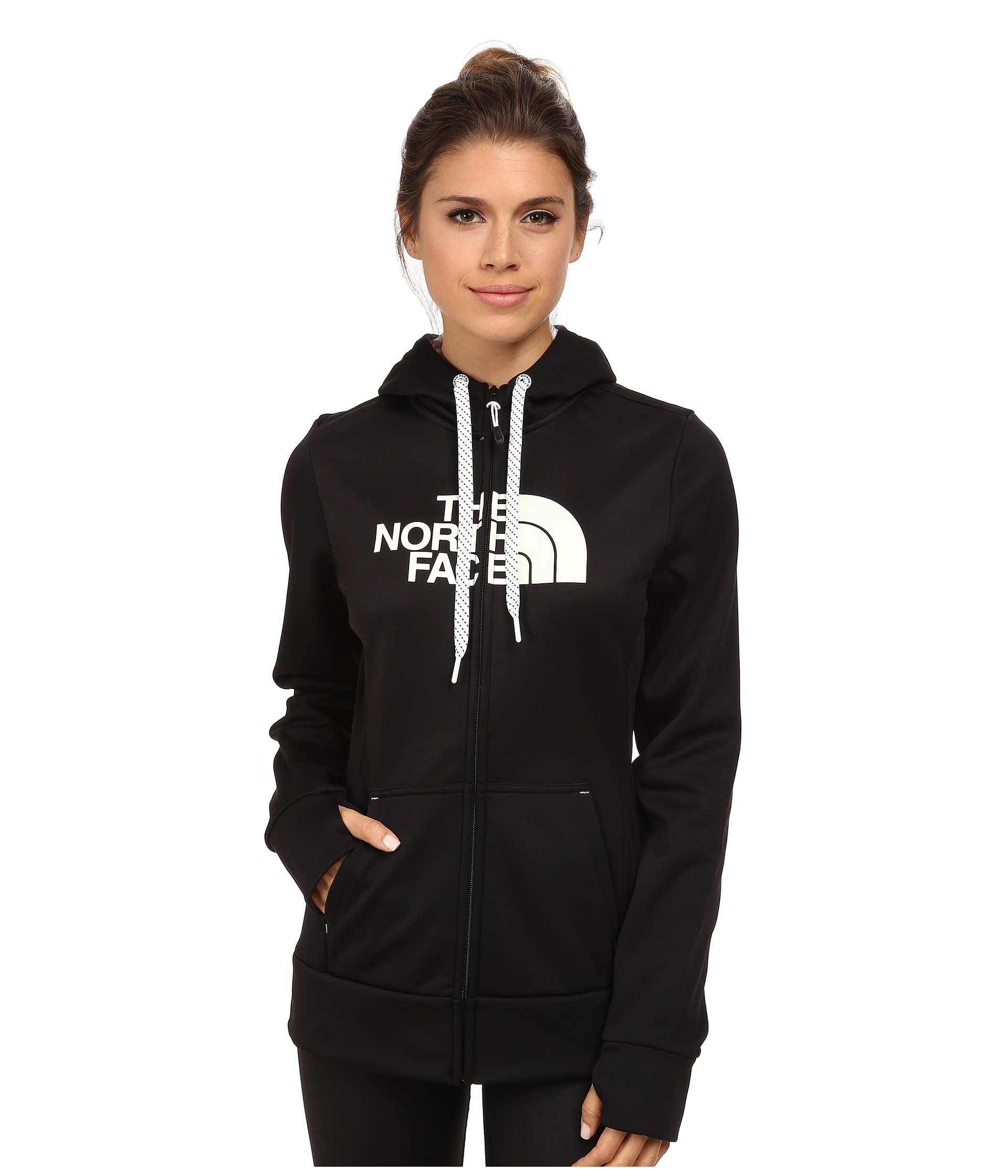 north face hoodie womens black