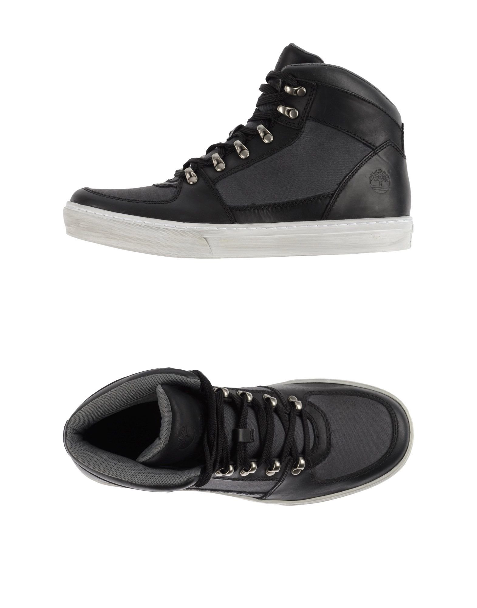 black timberland high tops