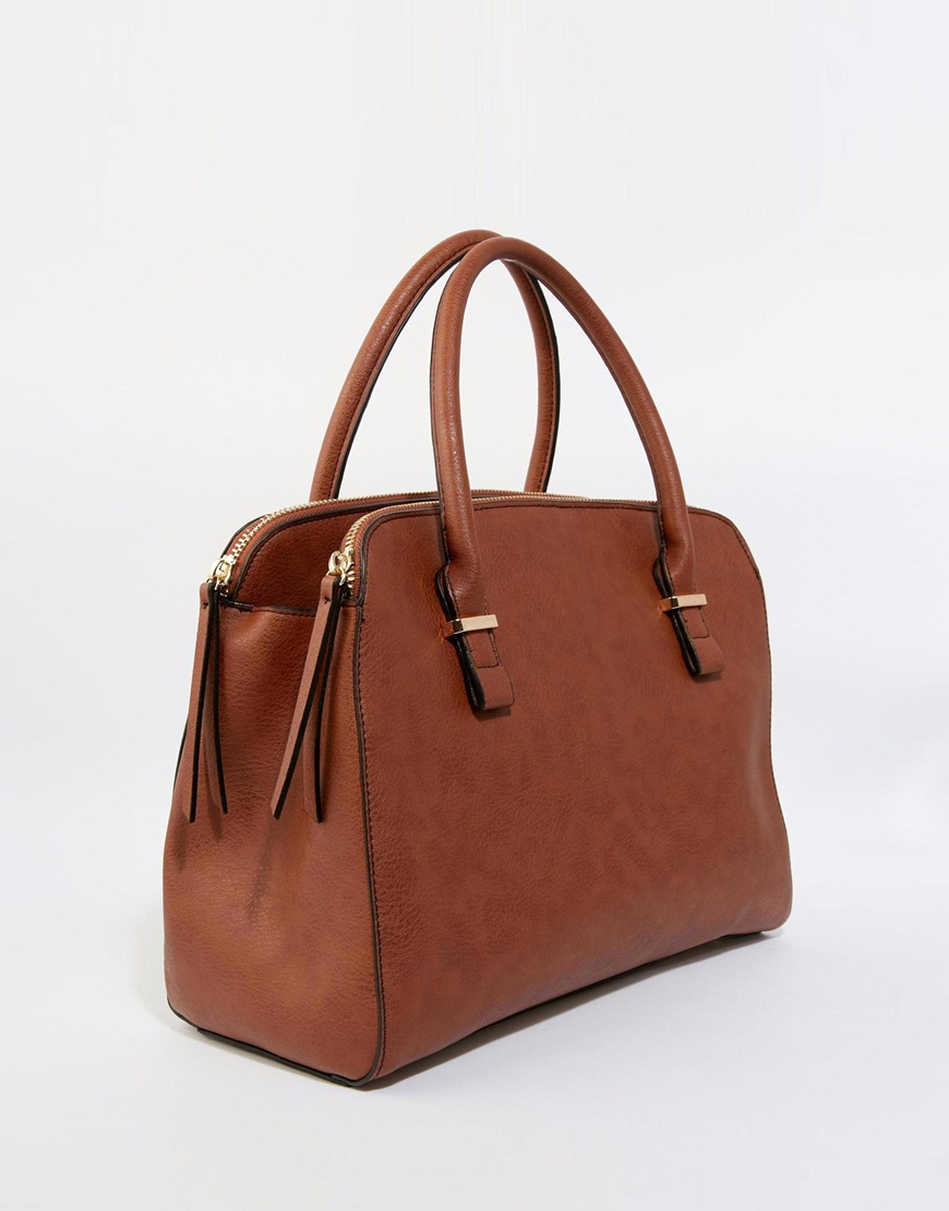 Oasis Triple Compartment Bag in Tan (Brown) - Lyst