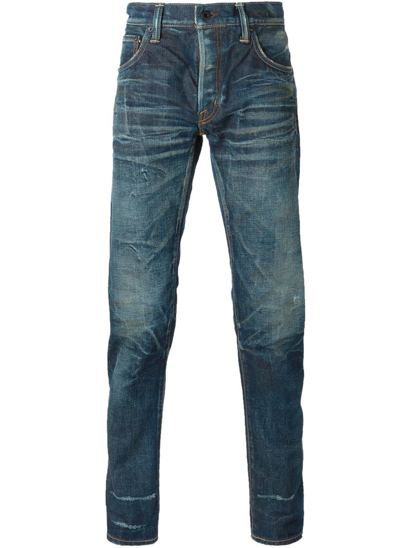 Mastercraft Union Faded Jeans in Blue 