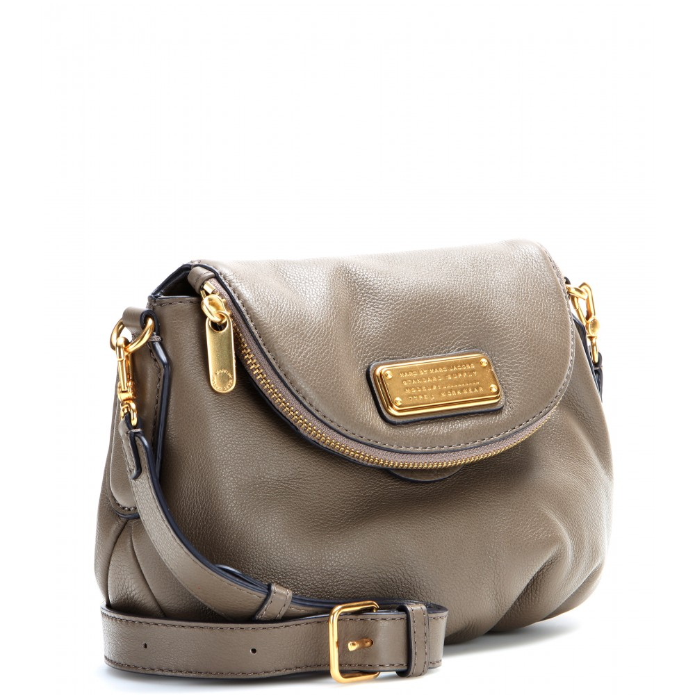Lyst Marc By Jacobs Mini Natasha Leather Shoulder Bag In Brown Gallery