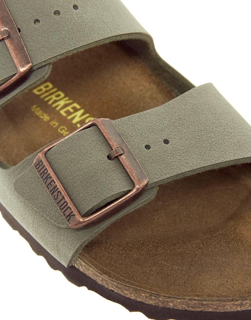 birkenstock arizona two strap stone