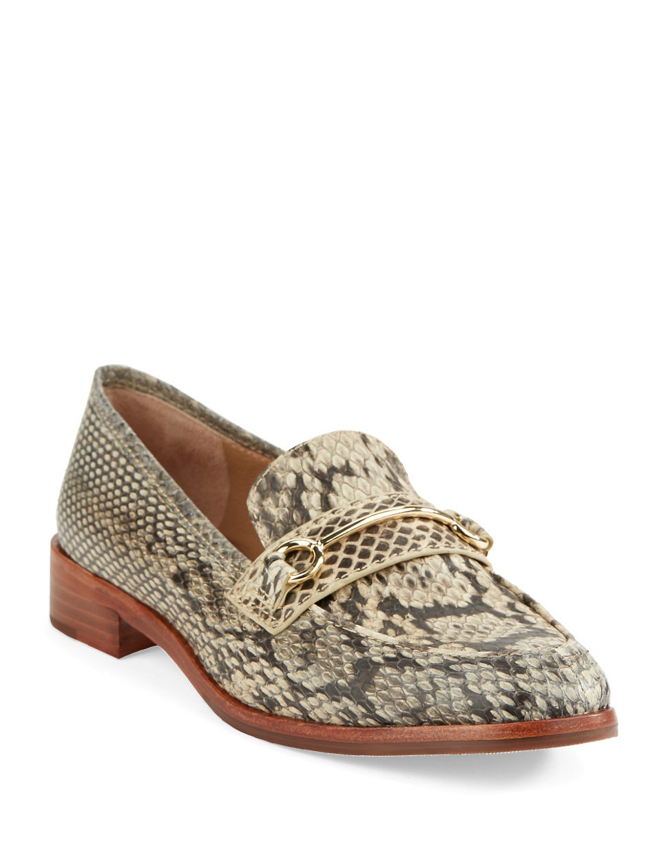 vince camuto snakeskin flats