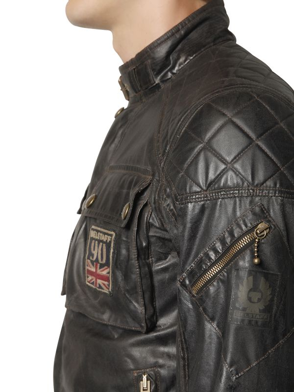 Belstaff Champion Vintage Waxed Cotton Jacket in Black for Men - Lyst