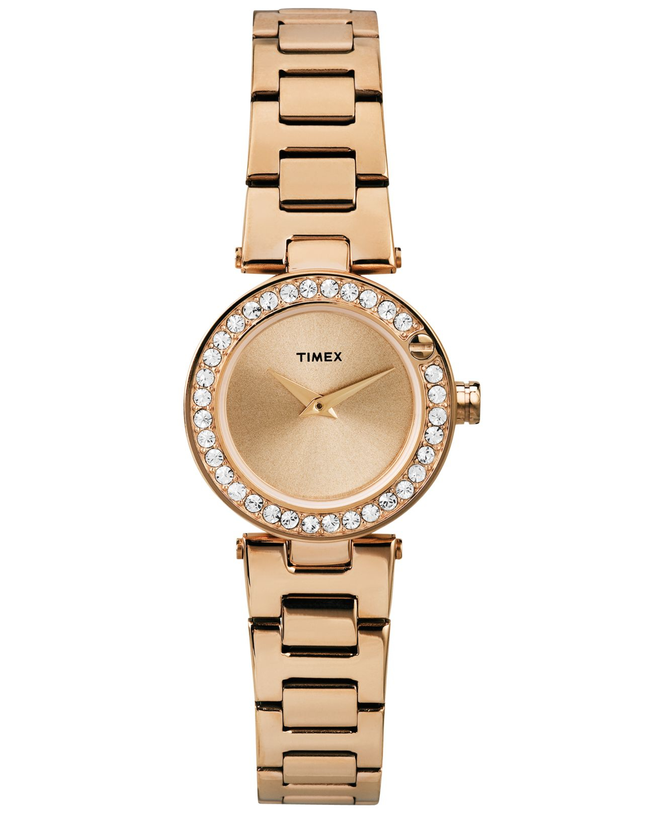 timex gold watch womens
