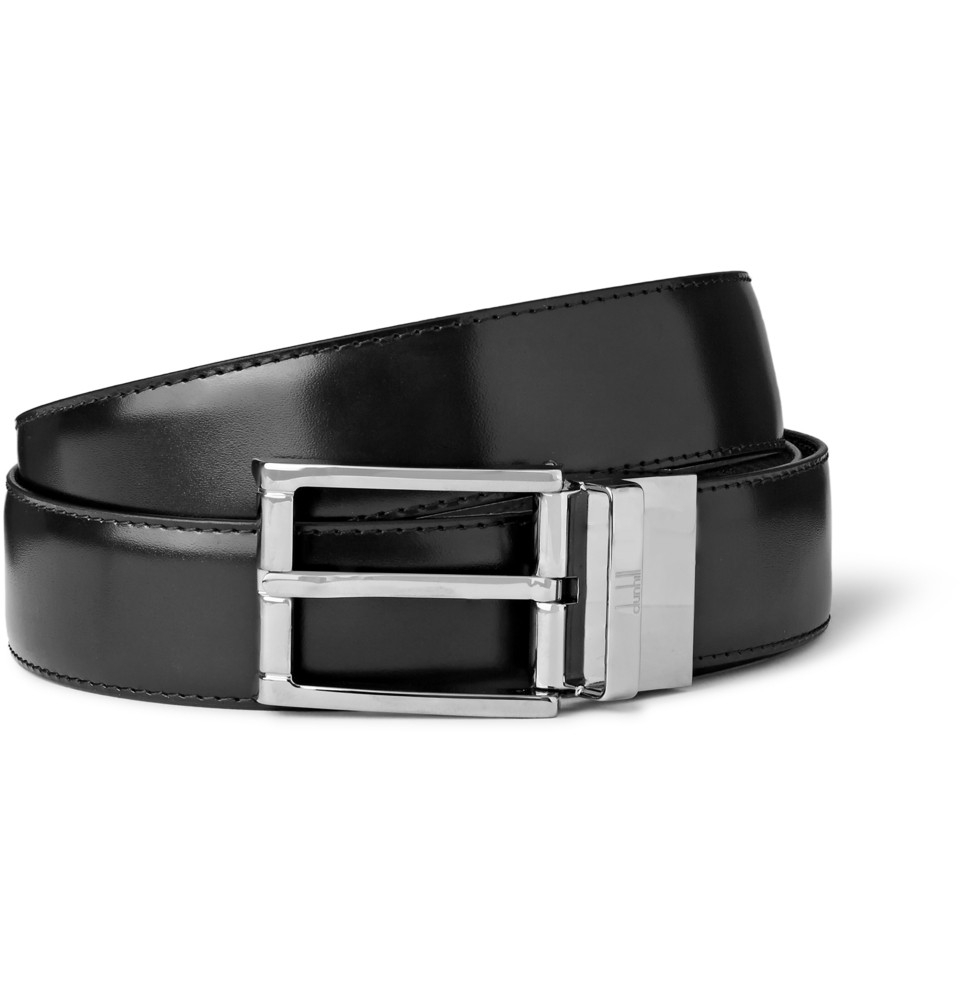 Dunhill 3cm Black Reversible Leather Belt for Men - Lyst