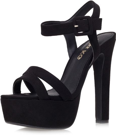 Topshop High Heel Platform Sandals By Miss Kg in Black | Lyst