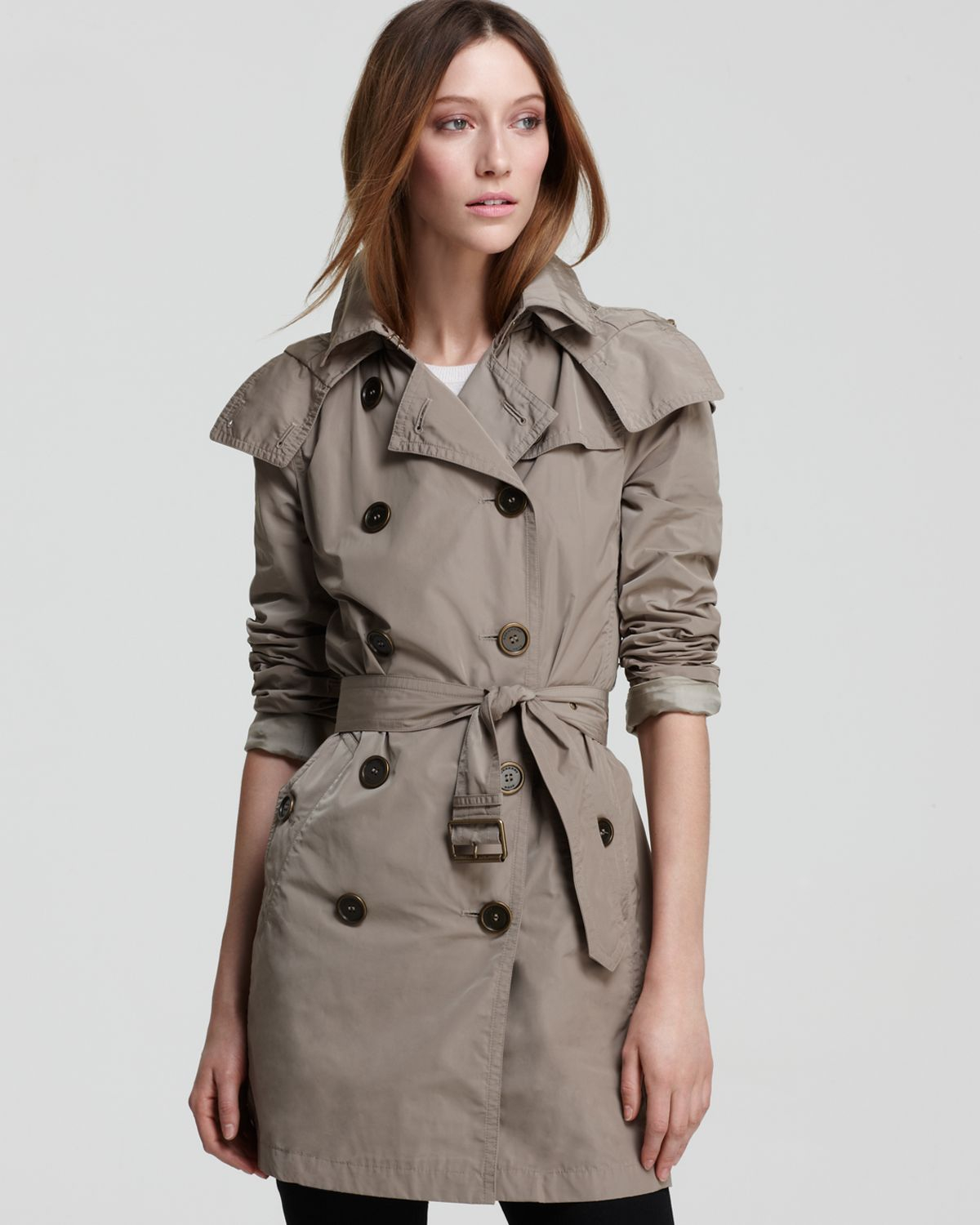 Lyst - Burberry Balmoral Raincoat with Hood in Natural