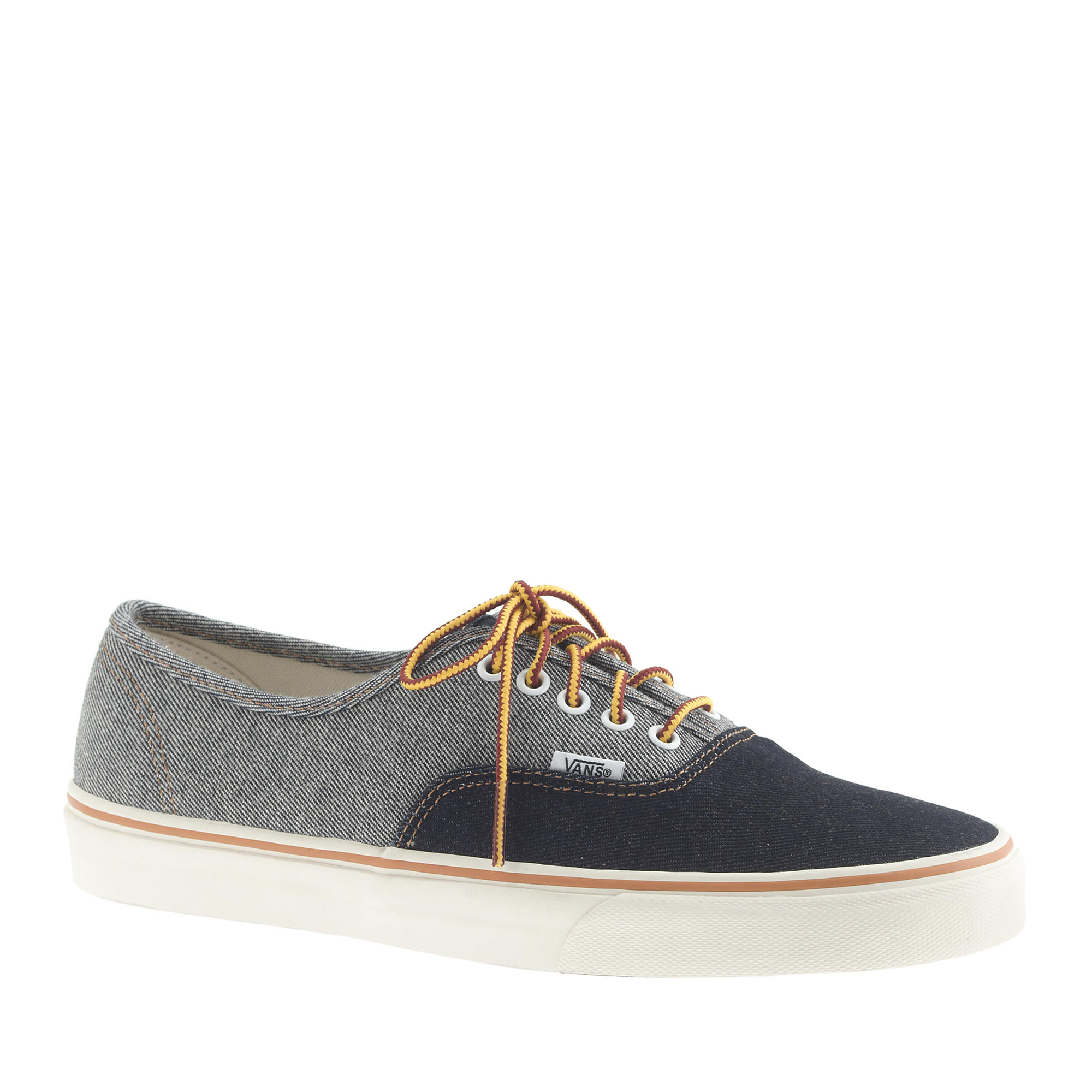 J.crew Vans Twotone Denim Authentic Sneakers in Blue for Men Lyst