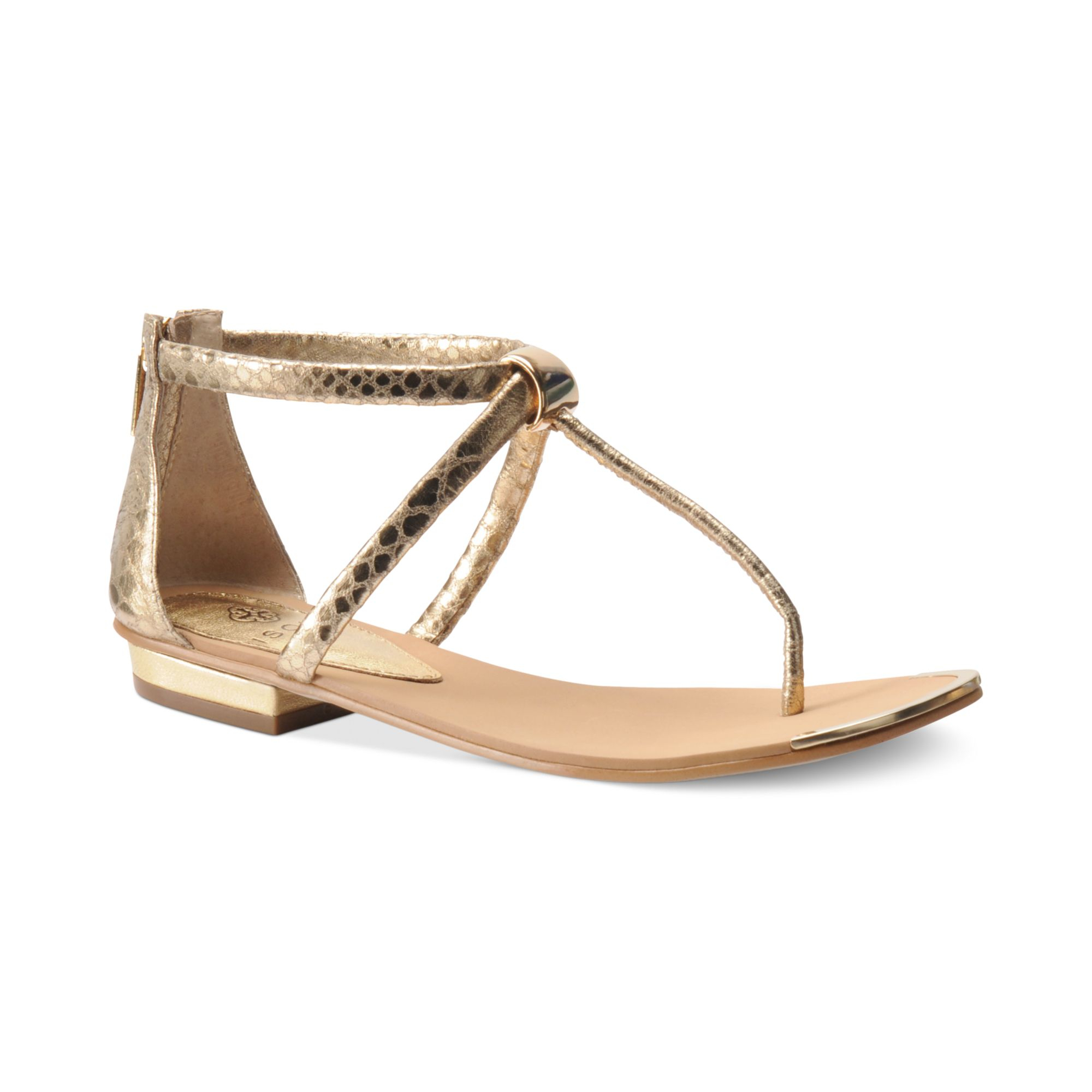 Isola Adelina Sandals In Gold Metallic Lyst