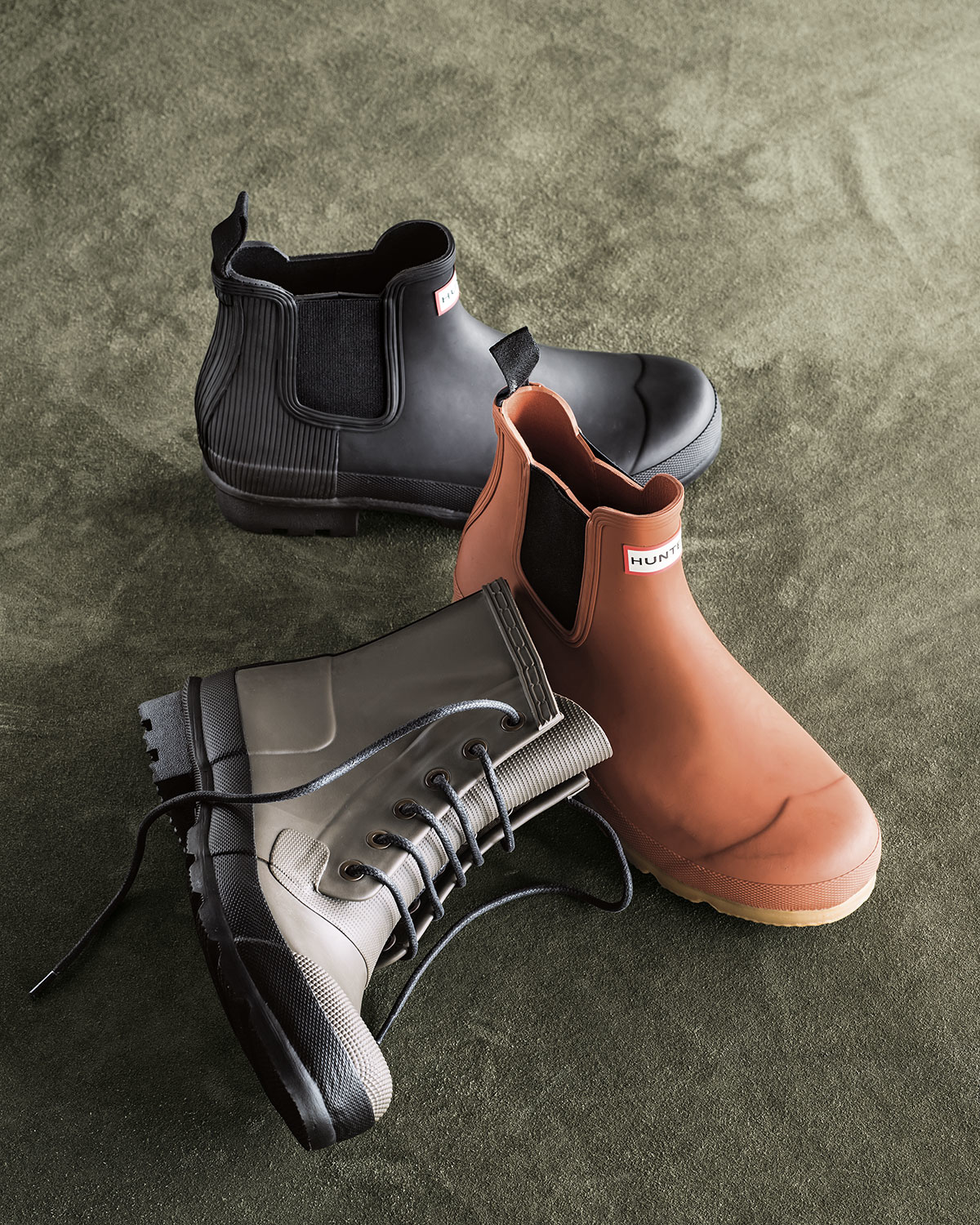 canvas hunter boots