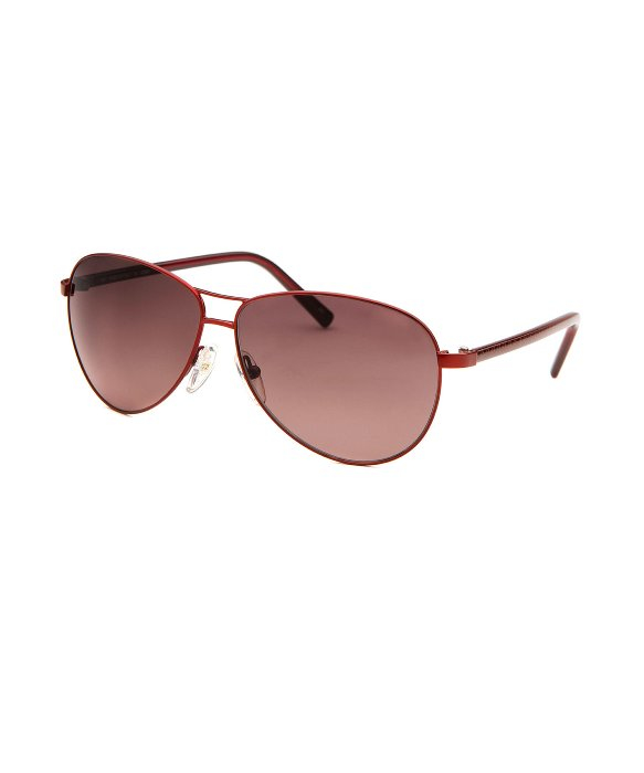 Fendi Women's Aviator Red Sunglasses in Red