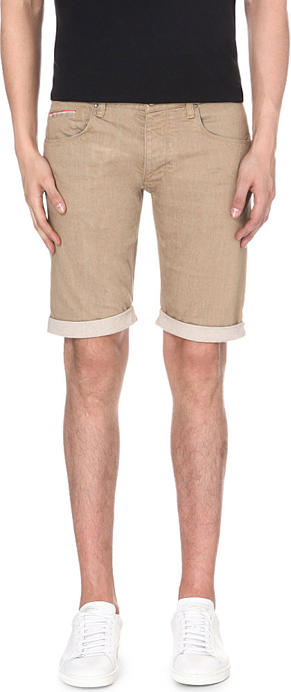 Armani jeans Bermuda-Rinse Selvedge Stretch-Denim Shorts - For Men in ...
