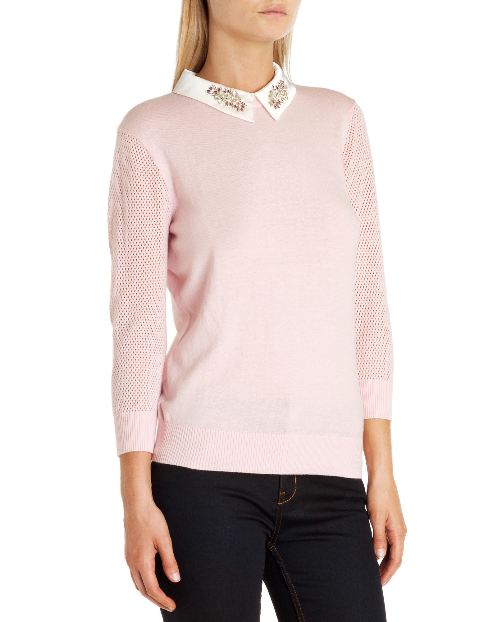 Ted Baker Embellished Collar Sweater in 