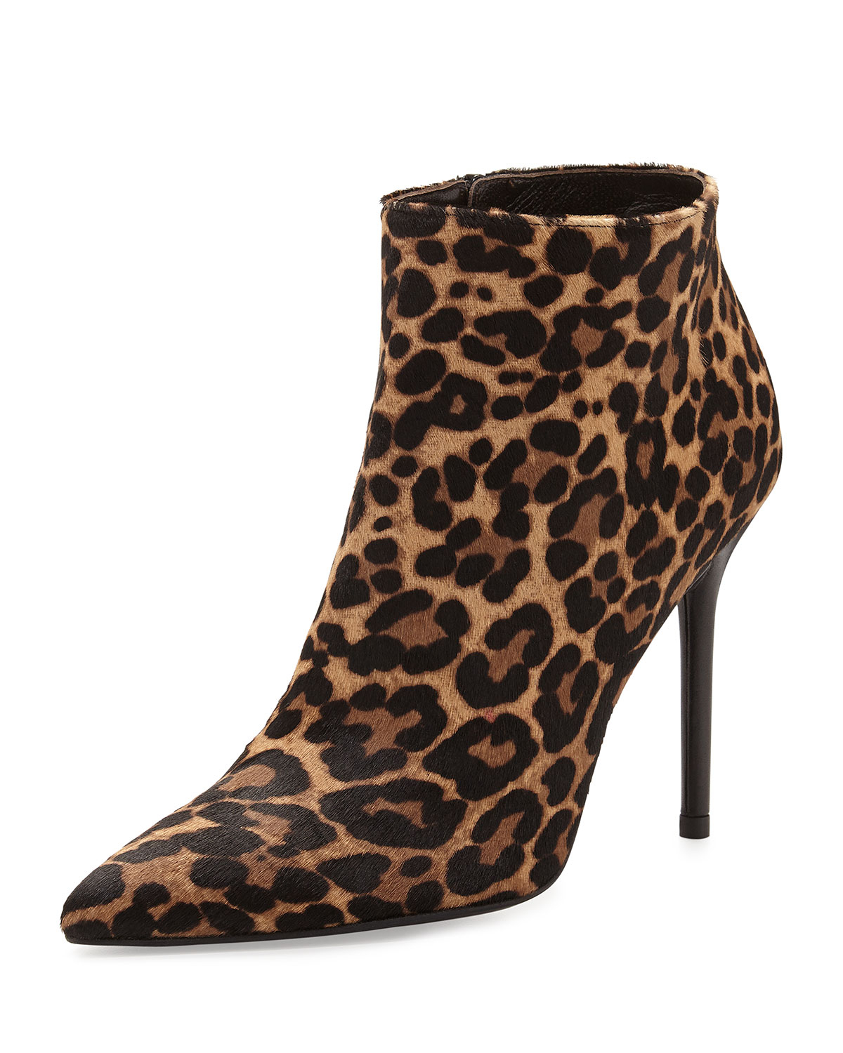 Lyst - Stuart Weitzman Hitimes Leopard-Print Calf-Hair Ankle Boots in Brown