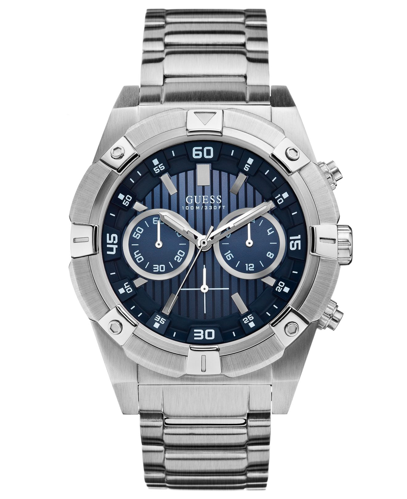 Guess Mens Chronograph Stainless Steel Bracelet Watch 44mm in Silver ... Guess Mens Chronograph Stainless Steel Bracelet Watch 44mm in Silver ...