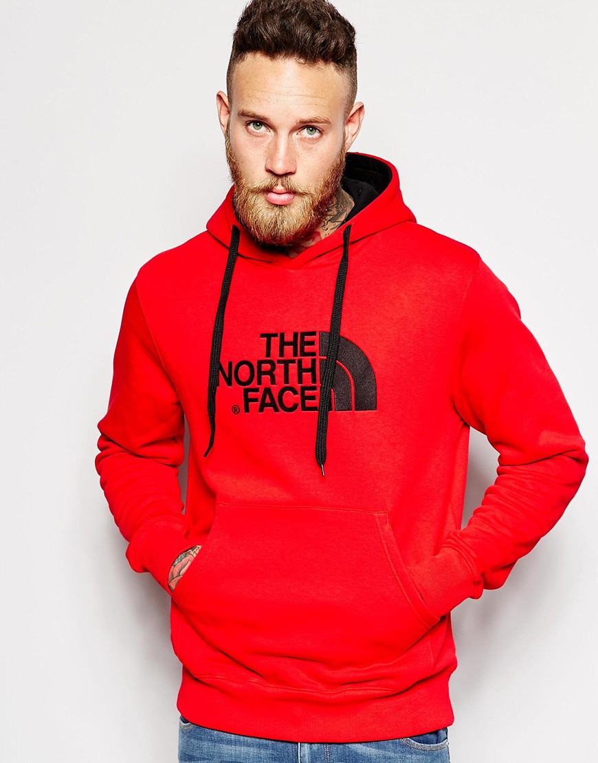 The North Face Hoodie With Tnf Logo in Red for Men - Lyst