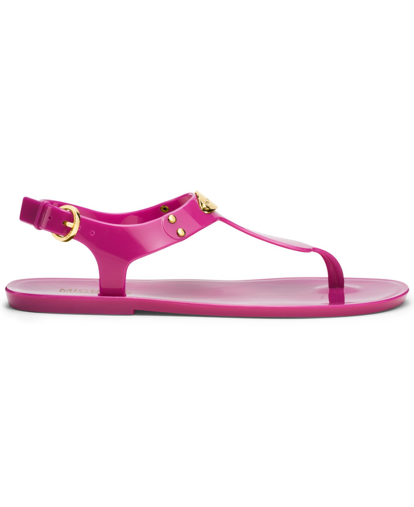 michael kors flat jelly sandals