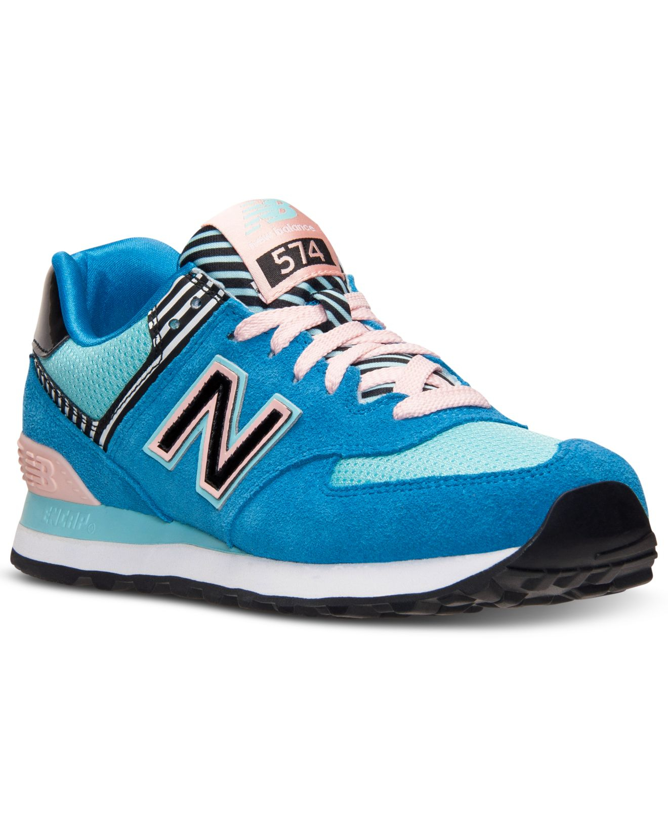 New balance Women's 574 Casual Sneakers From Finish Line in Blue | Lyst