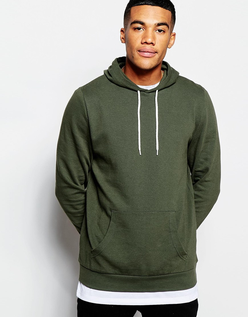 khaki green hoodie mens