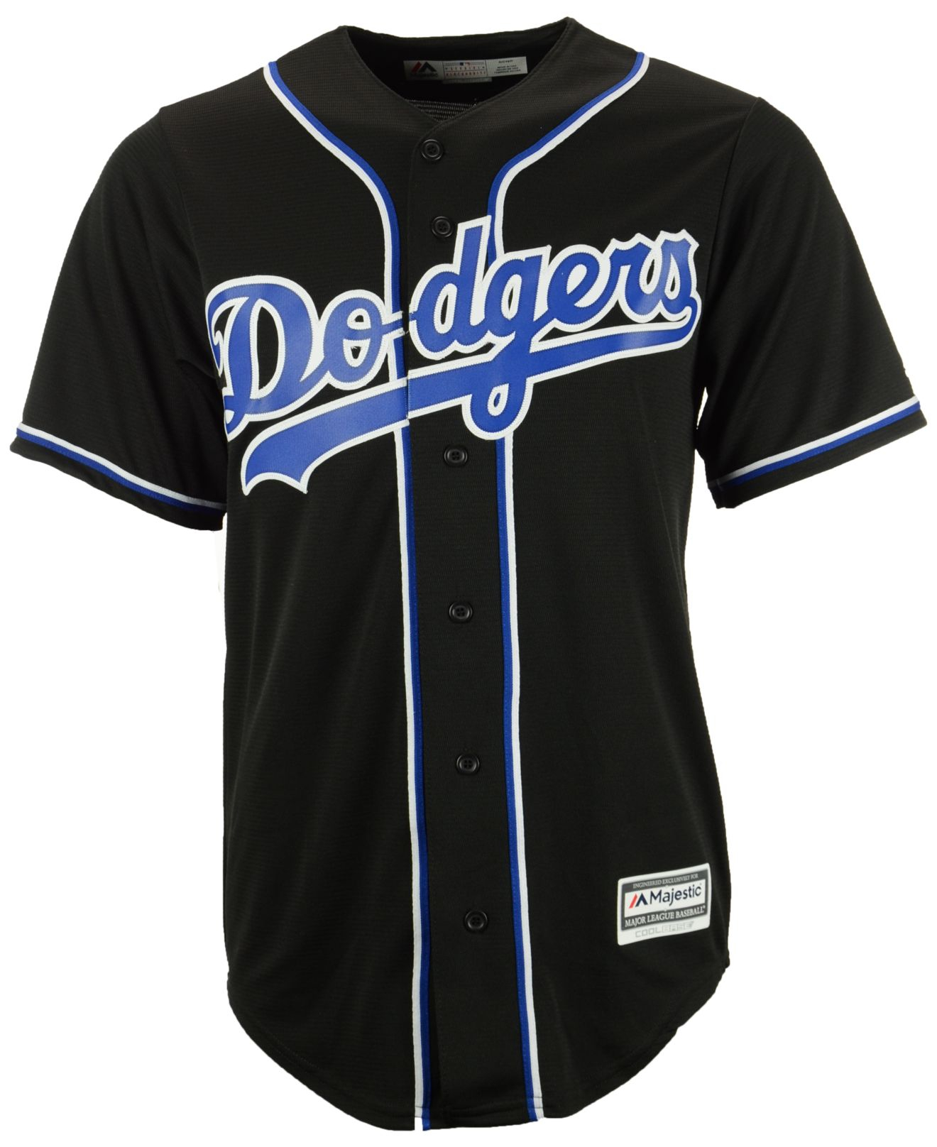 Majestic Synthetic Men's Los Angeles Dodgers Replica Jersey in Black for Men - Lyst