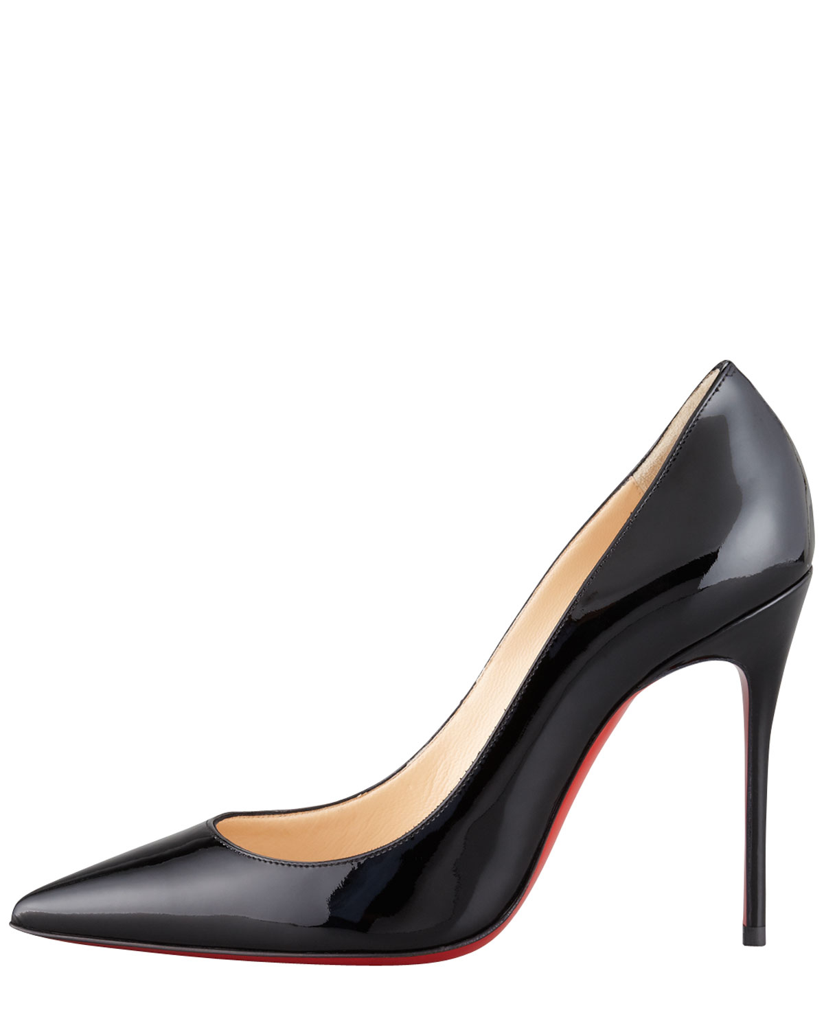 Christian louboutin Decollete Patent Leather Stiletto Red Sole ...