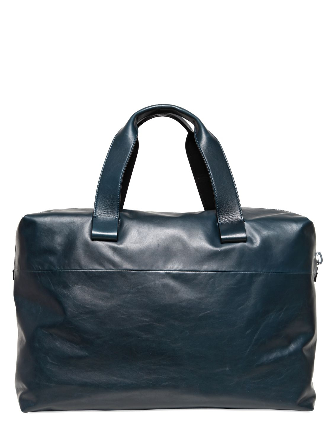 Lanvin Paper Effect Leather Bag in Blue for Men - Lyst