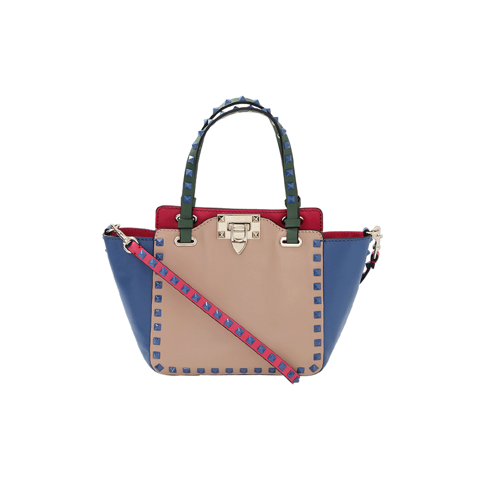 rockstud vitello tote bolsa