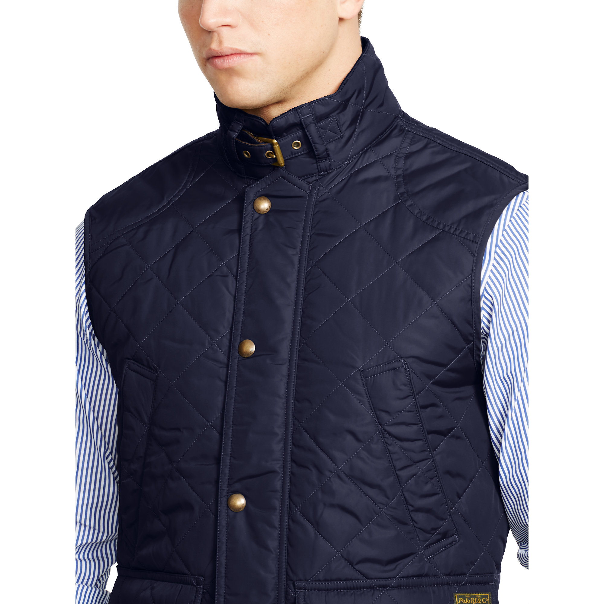 Ralph lauren quilted hot sale vest mens