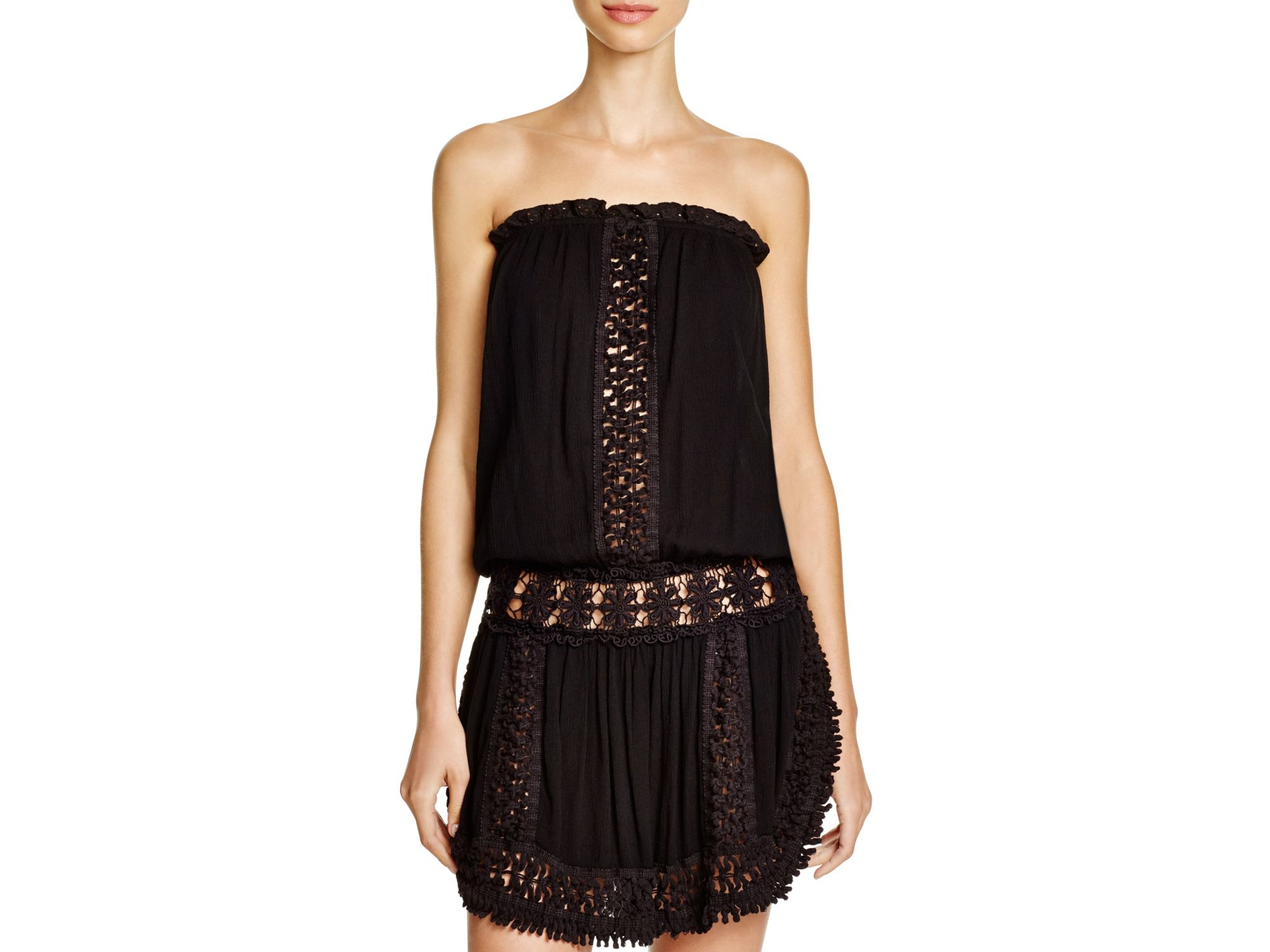 strapless cover up dress
