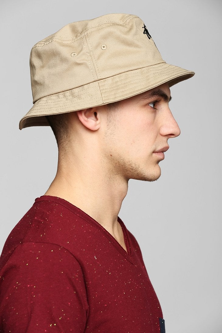 Stussy Stock Lock Bucket Hat in Natural for Men | Lyst