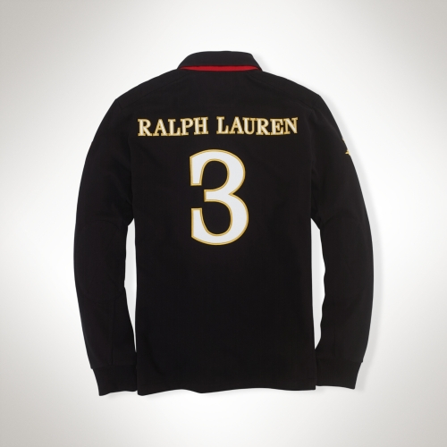 Polo Ralph Lauren Customfit St Moritz Rugby in Black for Men - Lyst