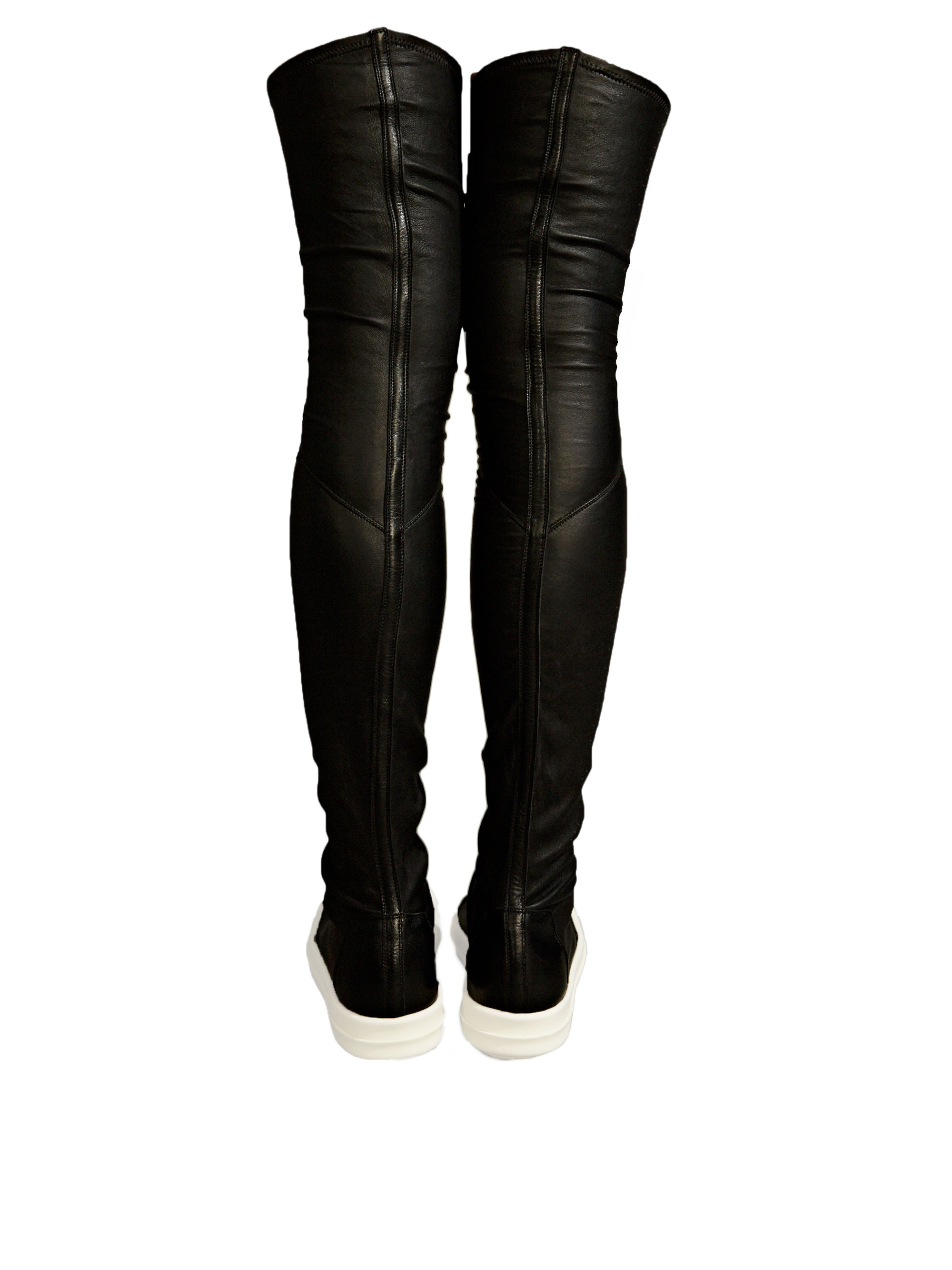 Rick Owens Womens Thigh High Sneaker Boots in Black - Lyst