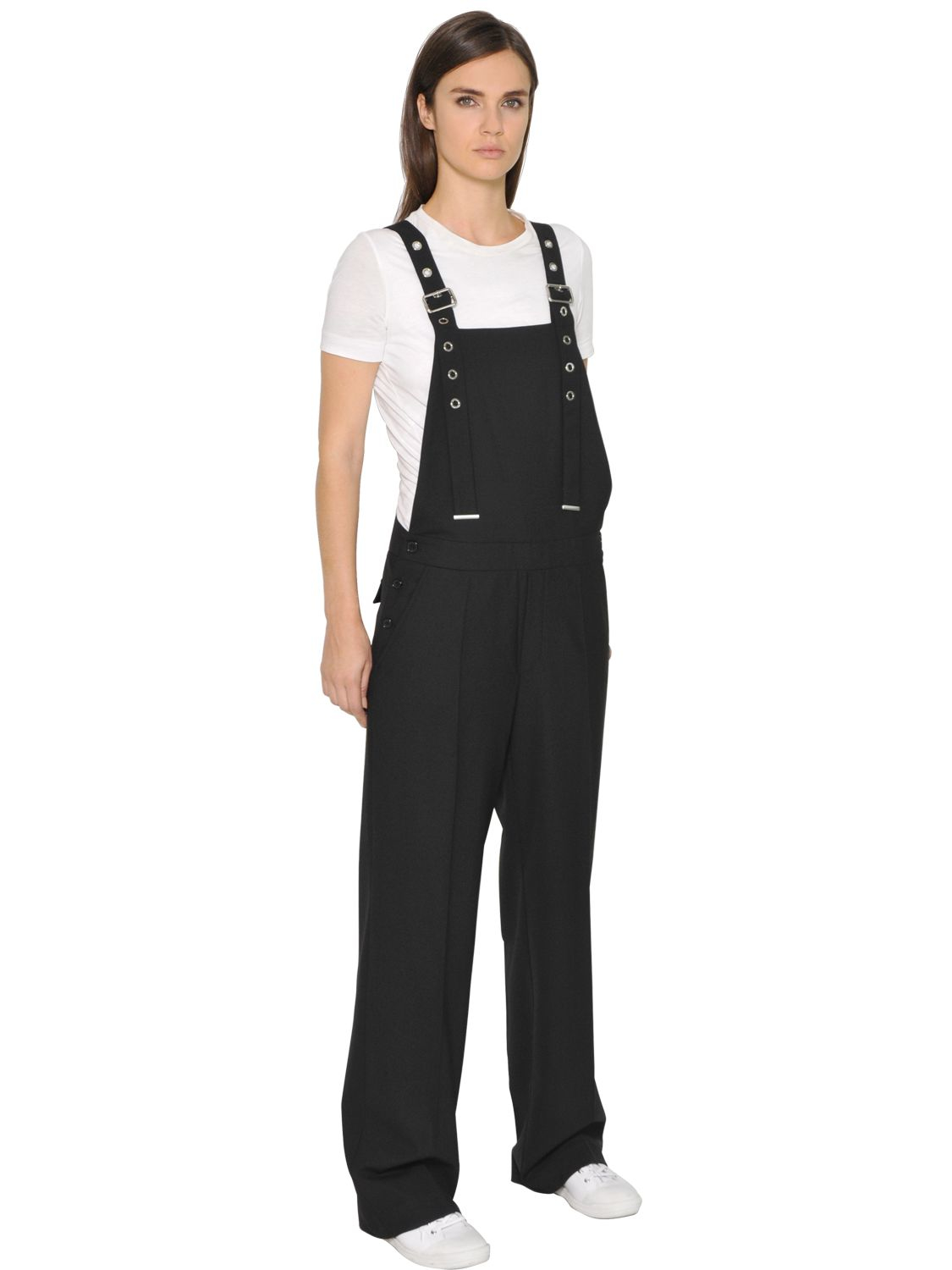 black and gold overalls