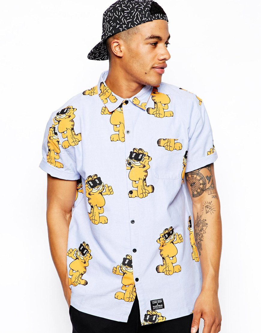 Garfield button up shirt Clearance
