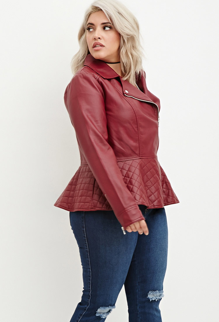 forever 21 leather jacket plus size