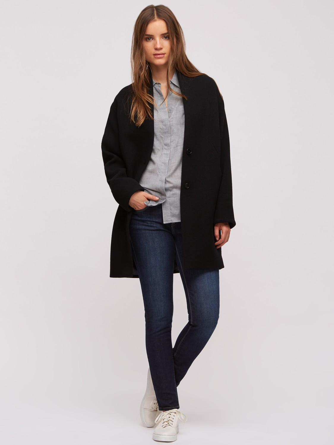 jigsaw black coat