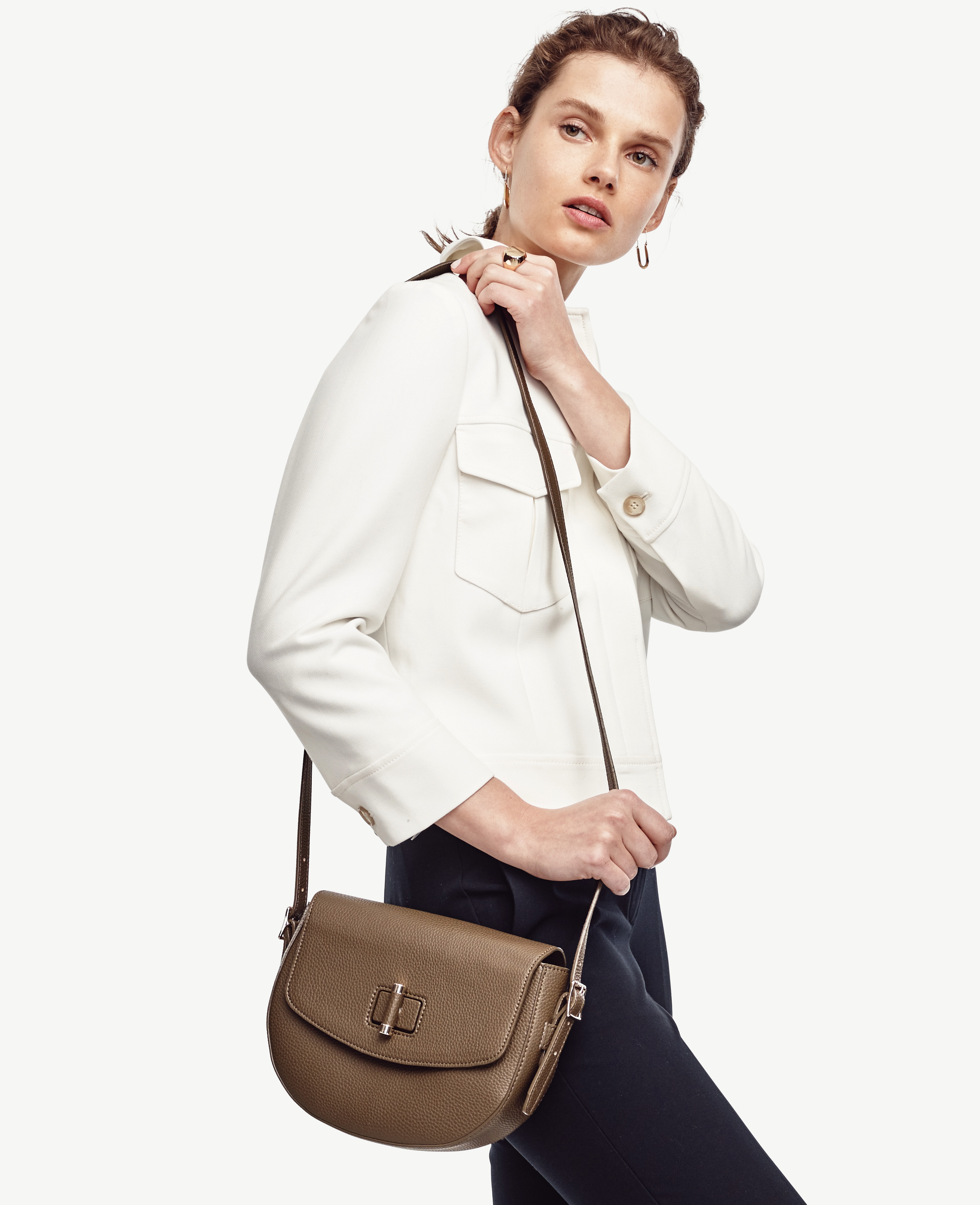 turnlock saddle crossbody