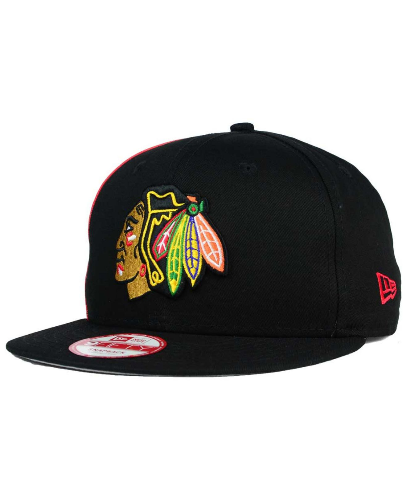 Lyst Ktz Chicago Blackhawks Panel Pride 9fifty Snapback Cap in Black for Men