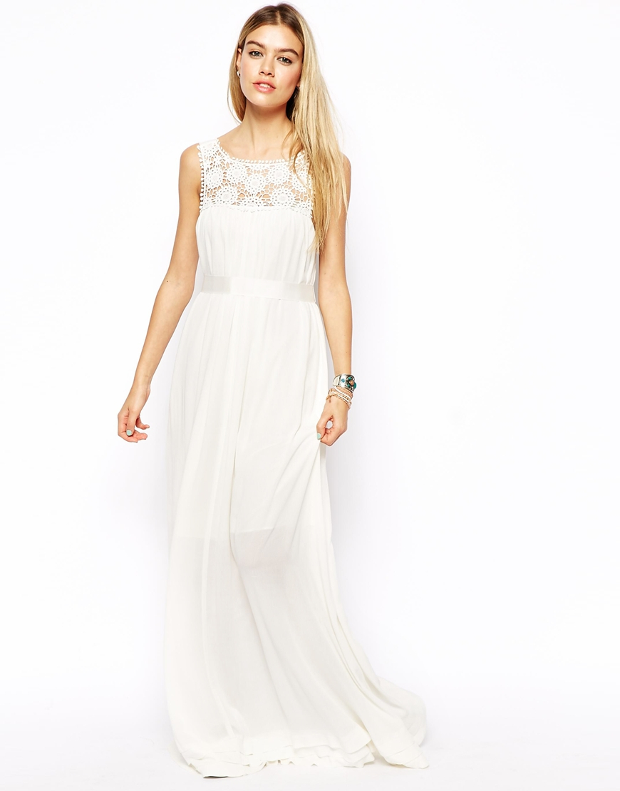 white tall dresses