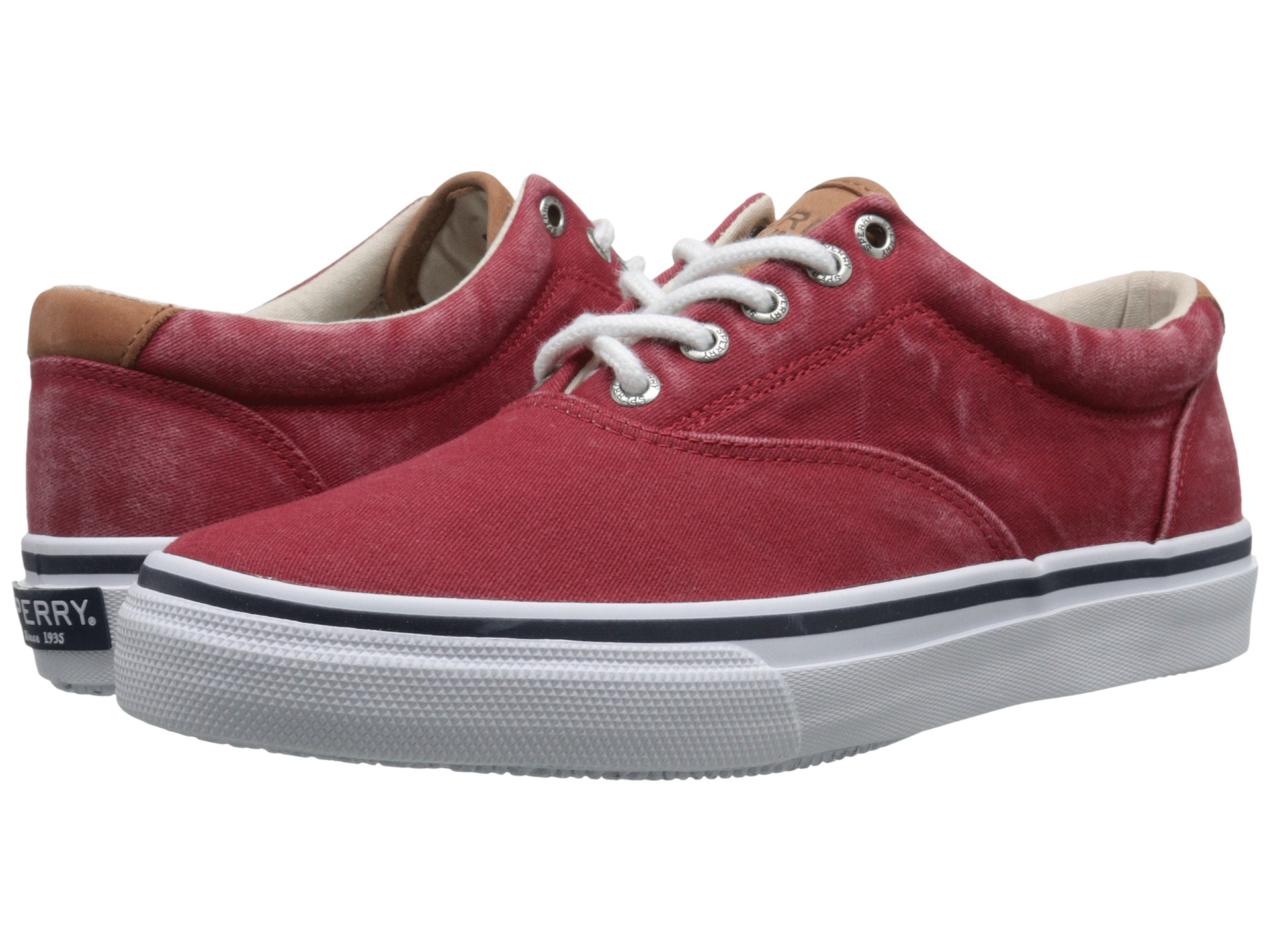 sperry red sneakers