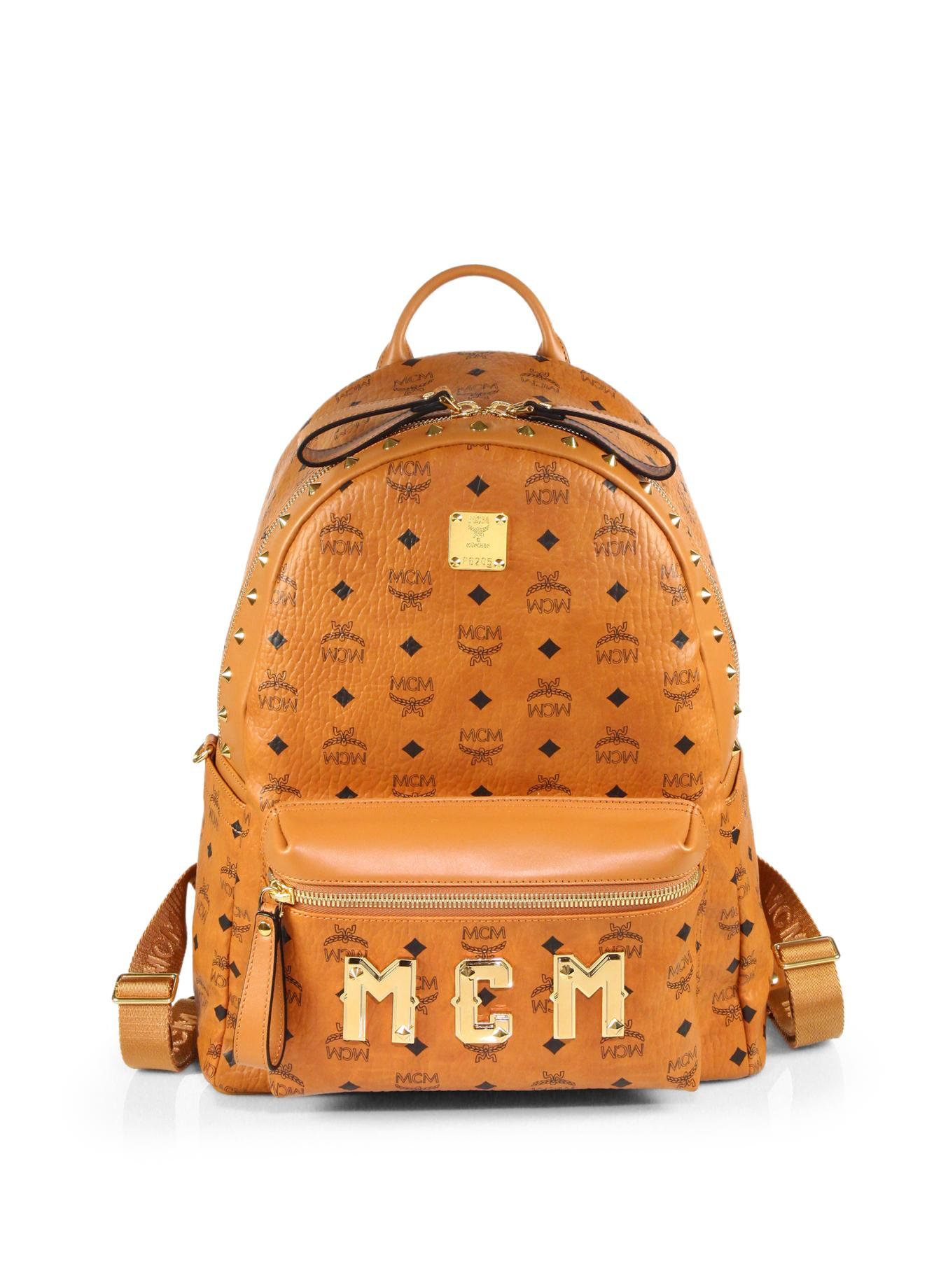 Mcm Visetos Stark Monogram Backpack in Brown for Men (COGNAC) | Lyst
