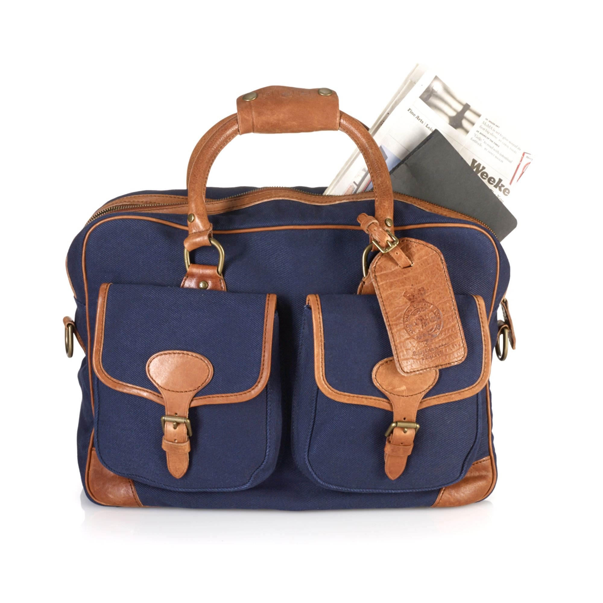 Ralph Lauren Polo Mens Canvas Commuter Bag in Blue for Men | Lyst