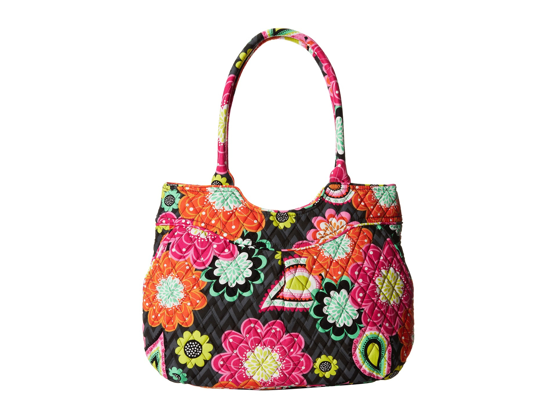 Vera bradley Pleated Shoulder Bag in Floral (Ziggy Zinnia) Lyst