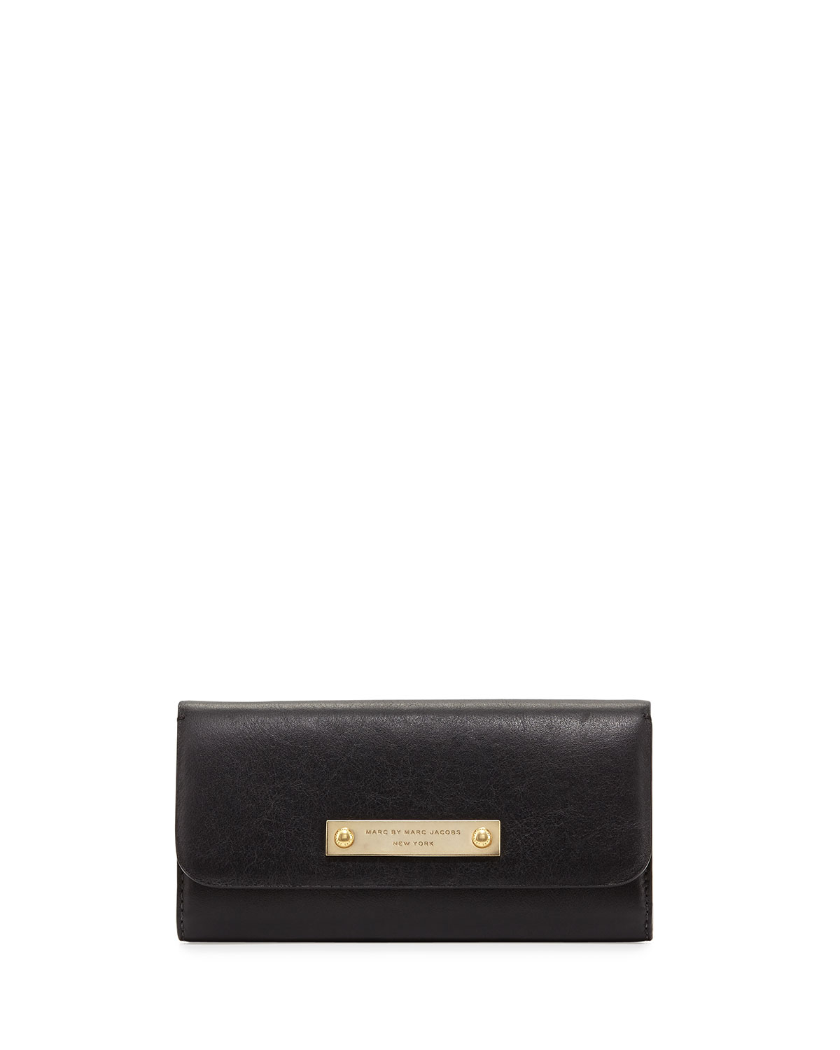 Lyst - Marc by marc jacobs Goodbye Columbus Continental Wallet Black in ...