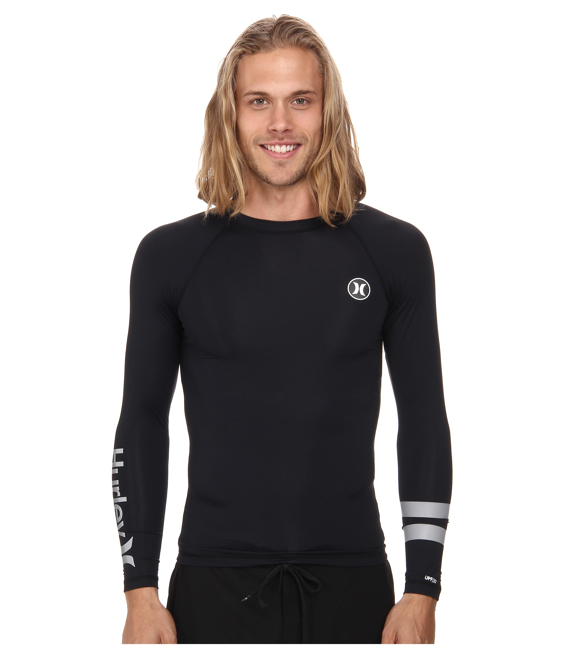 Hurley Icon L/s Rashguard in Black for 