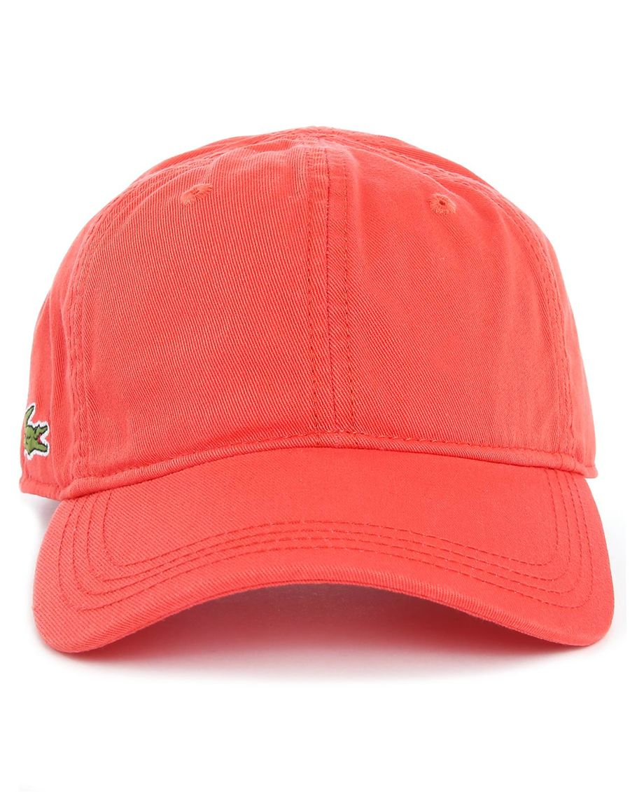 Lacoste Red Logo Cap in Red for Men  Lyst