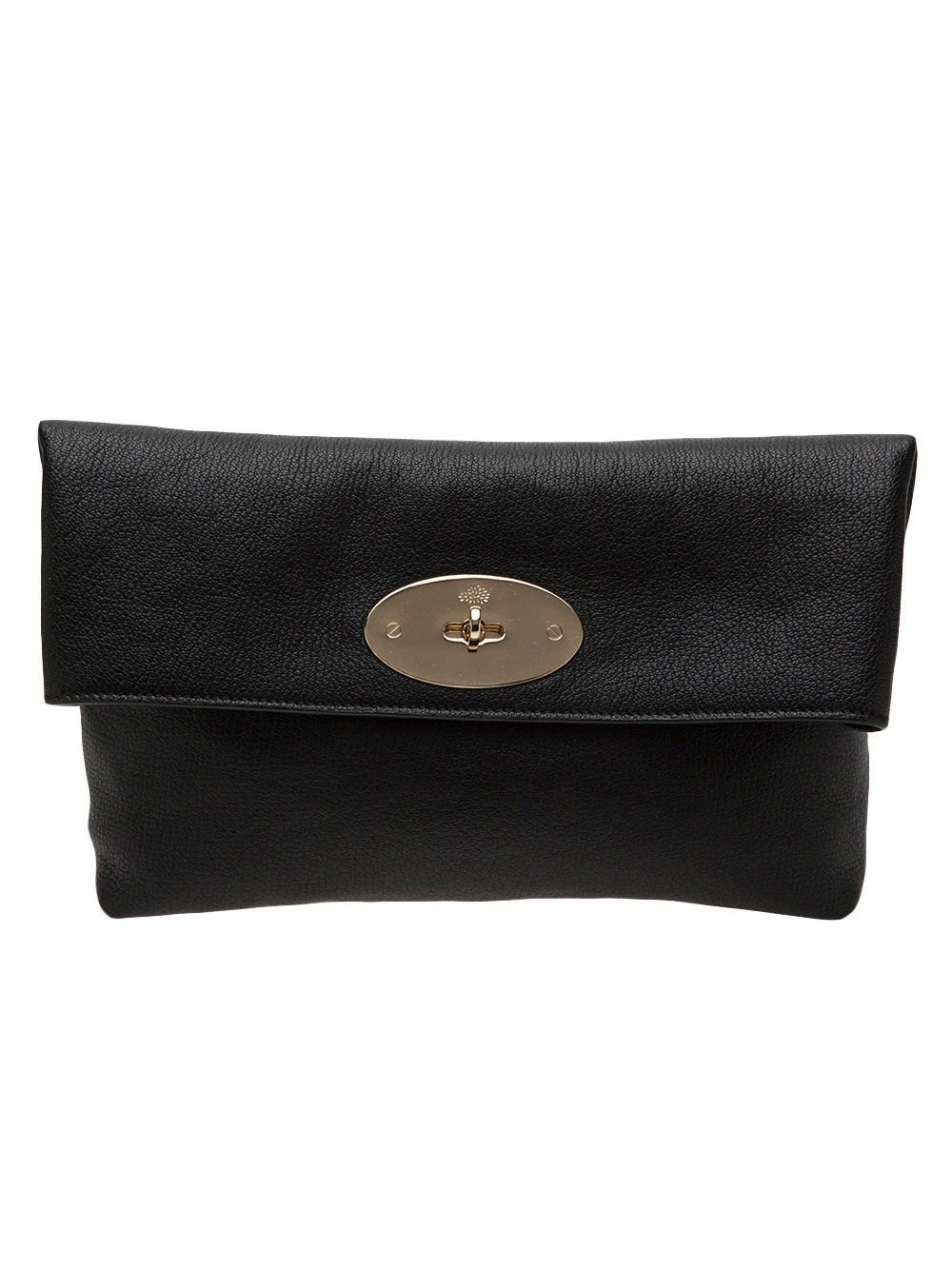 Mulberry Foldover Clutch in Black Lyst UK