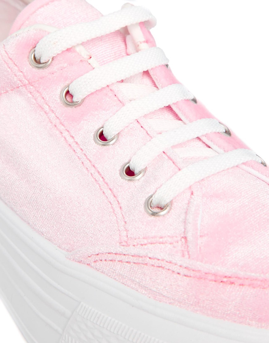 asos pink flats